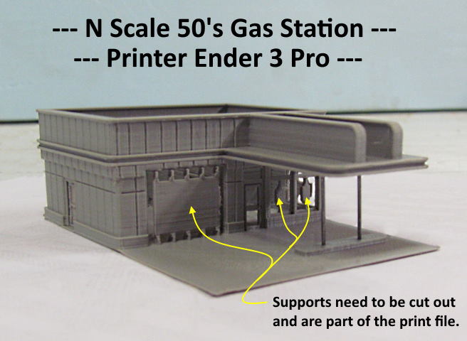 1950's N Scale Gas Station.... | TrainBoard.com - The Internet's Original